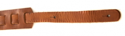 Ovation Guitar Premium Leather Strap Signature Leaf Wet Sand