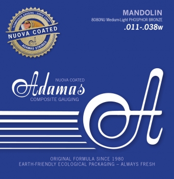 Adamas mandolin strings Nuova coated, Med.-Light .011