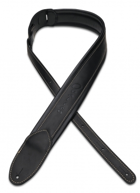 Ovation Guitar Strap Ultra&reg; Padded Ball Glove Leather, Black