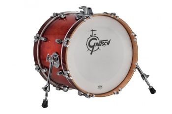 CC2-1216B Gretsch Catalina Club 12x16 Bass Drum, Gloss Crimson Burst