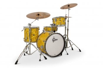 CC2-J404 Gretsch Catalina Club 4pc Shell Pack, Yellow Satin Flame