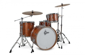 CC2-R424 Gretsch Catalina Club 4pc Shell Pack, Satin Walnut Glaze