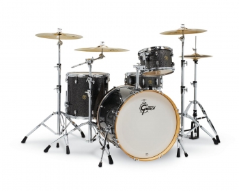 Gretsch Catalina Maple 4-pc Shell Pack, Black Stardust