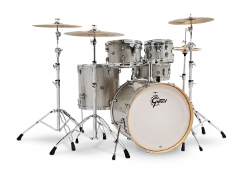 Gretsch Catalina Maple 5-PC Shell Pack, Silver Sparkle