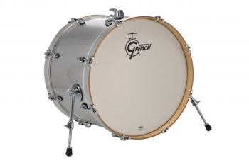 CM2-1622B Gretsch Catalina Maple 16x22 Bass Drum, Silver Sparkle
