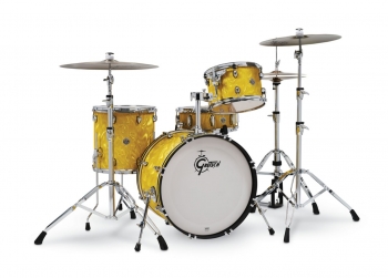 Gretsch Catalina Club 4-pc Shell Pack, Yellow Satin Flame