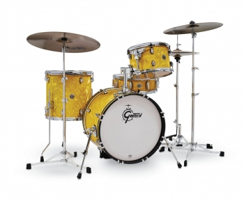 Gretsch Catalina Club 4-pc Shell Pack, Yellow Satin Flame