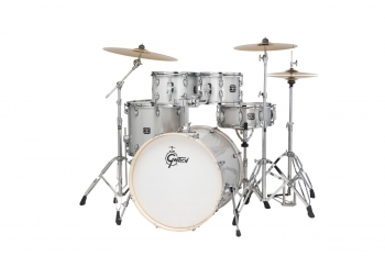 GE4E825SS Gretsch Energy 5-pc Drum Kit, With Hardware, Cymbals, Silver Sparkle