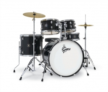 RGE625BM Gretsch Renegade 5-PC Drum Kit, With Hardware, Black Mist