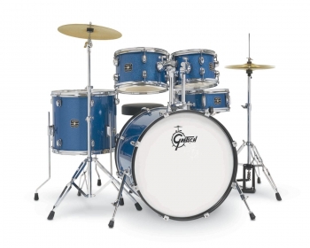 RGE625BS Gretsch Renegade 5-PC Drum Kit, With Hardware, Blue Sparkle