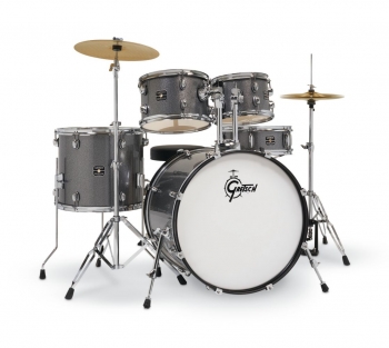 RGE625GS Gretsch Renegade 5-PC Drum Kit, With Hardware, Grey Sparkle