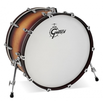 Gretsch Renown 14x24&quot; Bass Drum, Satin Tobacco Burst