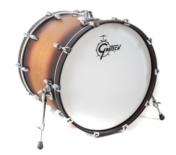 RN2-1822B Gretsch Renown 18x22" Bass Drum, Satin Tobacco Burst