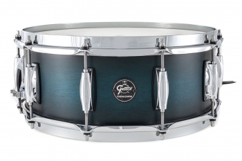 Gretsch Renown 5.5x14&quot; Wood Snare Drum, Satin Antique Blue Burst