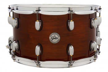 S1-0814 Gretsch Full Range 8x14 Mahogany/Maple Snare Drum, Gloss Natural