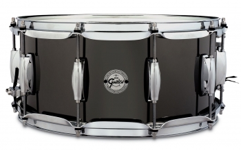S1-6514 Gretsch Full Range 6.5x14" Metal Snare Drum, Black Nickel