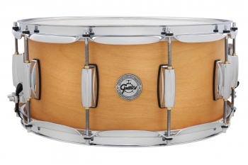 S1-6514 Gretsch Full Range 6.5x14 Birch Snare Drum, Satin Classic Natural