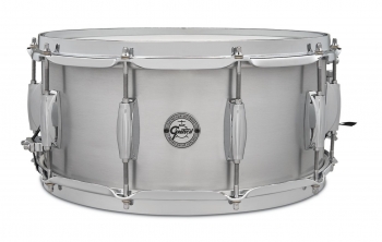 S1-6514 Gretsch Full Range 6.5x14" Grand Prix Metal Snare Drum, Aluminum