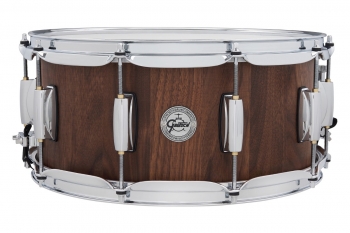 S1-6514 Gretsch Full Range 6.5x14 Walnut Stave Snare Drum, Satin Natural