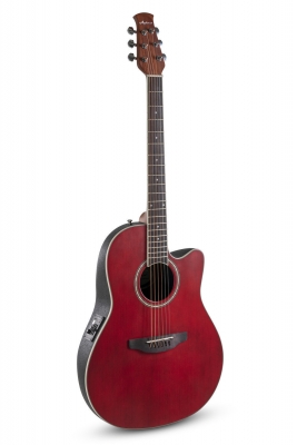 Applause E-Acoustic Guitar AB24-2S, Ruby Red Satin