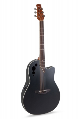 Applause E-Acoustic Guitar AE44-5S, Black Satin