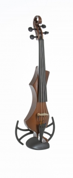 GEWA Novita 3.0 Electric Violin, Golden Brown, With Universal Shoulder Rest Adapter