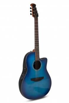 Ovation Celebrity Traditional Plus E-Acoustic Guitar CS24P-BLFL, Blue Flame