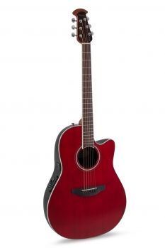 Ovation Celebrity Traditional E-Acoustic Guitar CS24-RR, Ruby Red