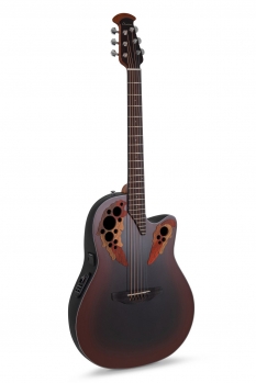Ovation Celebrity Elite E-Acoustic Guitar CE44-RRB, Reverse Red Burst