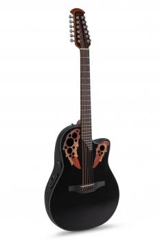Ovation Celebrity Elite E-Acoustic Guitar CE4412-5, Black, 12-String