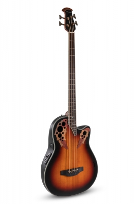 Ovation Celebrity Elite E-Acoustic Bass CEB44-1N, New England Burst