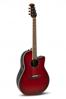 Ovation Pro Series Standard Balladeer E-Acoustic Guitar 2771AX-CCB, Cherry Cherry Burst