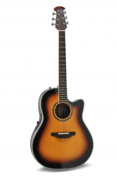 Ovation Pro Series Custom Balladeer E-Acoustic Guitar 2762BL-HB-G, Honey Burst