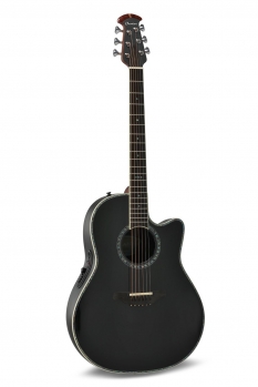 Ovation Pro Series Custom Balladeer E-Acoustic Guitar 2762BL-5-G, Black