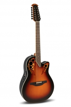 Ovation Pro Series Standard Elite E-Acoustic Guitar 2758AX-NEB, New England Burst, 12-String