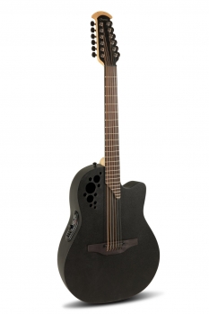 Ovation Pro Series Elite TX E-Acoustic Guitar 2058TX-5, Black Textured, 12-String