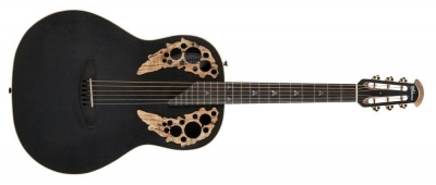 Adamas E-Acoustic Guitar U581T-SPM, Black Satin Coppper Metal Flake