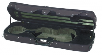 GEWAPURE Violin Case, CVK03, 4/4, Black/Two-Tone Dark Moss Green