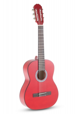 GEWA Basic Classical Guitar 1/2 Transparent Red
