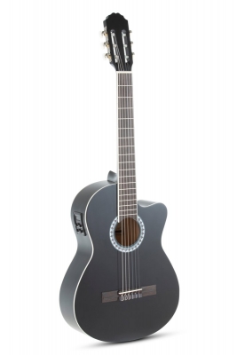 GEWA Basic E-Acoustic Classical Guitar 4/4 Black
