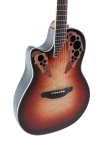 Ovation Celebrity Elite Plus E-Acoustic Guitar CE44LX-1R, Ruby Burst, Lefty - - alt view 4