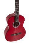 GEWA Basic Classical Guitar 4/4 Transparent Red - - alt view 2