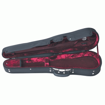 GEWA Violin Case, Maestro, Shaped, 4/4, Black/Red