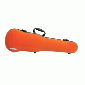 GEWA Violin Case, Air 1.7, Shaped, 4/4, Orange/Black, High Gloss, w/Subway Handle