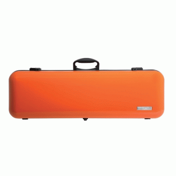 GEWA Violin Case, Air 2.1, Oblong, 4/4, Orange/Black, High Gloss, w/Subway Handle