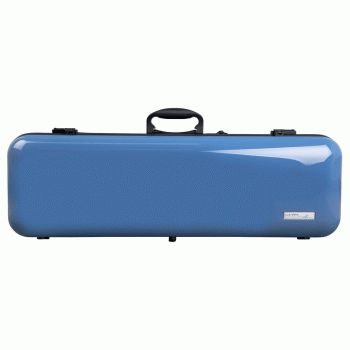 GEWA Violin Case, Air 2.1, Oblong, 4/4, Blue/Black, High Gloss, w/Subway Handle