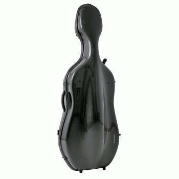 GEWA Cello Case, Idea Vario Plus Original Carbon, Large 4/4, Carbon Black/Bordeaux