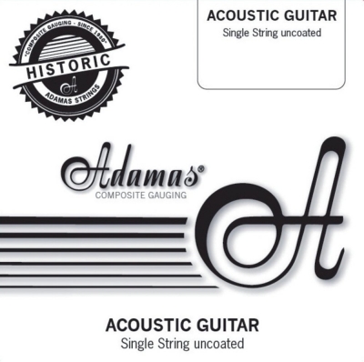 Adamas Acoustic Guitar String Singles, uncoated plain steel.015&quot;/0.38mm
