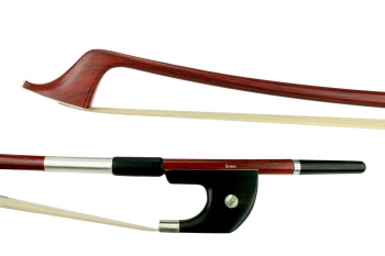 GEWA Wood-Design Carbon Bass Bow, Full-Lined Nickel, German, 1/8