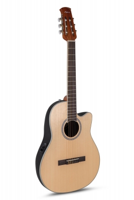 Applause E-Acoustic Classical Guitar AB24CS-4S, Natural Satin Spruce